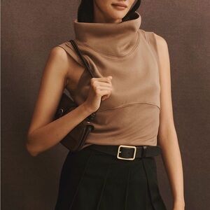 Maeve Cowl-neck Sleeveless Muscle Tank